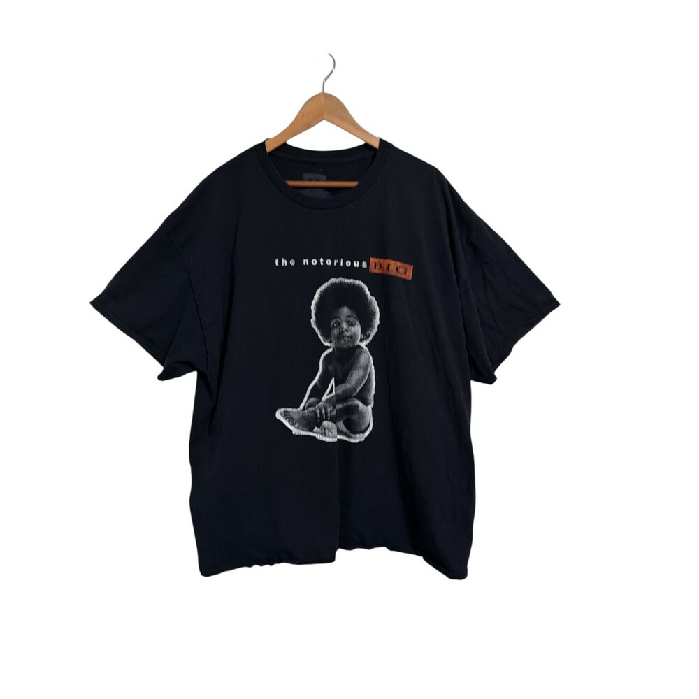 Notorious B.I.G. Biggie Smalls T-Shirt Mens 3XL Black Graphic Hip Hop Rap Tee